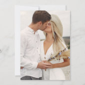 はっきりしたフローラ開花フォト結婚式招待状 招待状 (裏面)