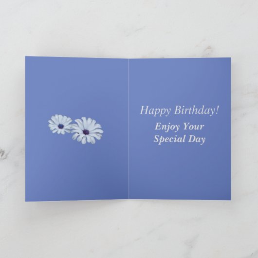 はっきりしたフローラ80th誕生日カード(MUM用) カード (内部)