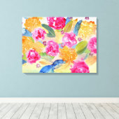 はっきりしたフローラ キャンバスプリント (インサイチュ (ウッドフロア))