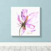 はっきりしたフローラ キャンバスプリント (インサイチュ (ウッドフロア))