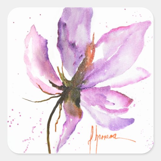 はっきりしたフローラ スクエアシール (正面)