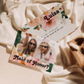 はっきりしたフローラ |フォトメイド・オブ・オーナー（花嫁付き添い人）提案カード 招待状