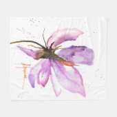 はっきりしたフローラ フリースブランケット (正面(横))