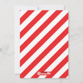 はっきりしたフ赤と白ォトホリデーカード シーズンカード (裏面)