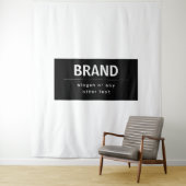 はっきりしたブモダンランドまたは会社名 |黒と白 タペストリー (インサイチュ)