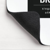 はっきりしたブモダンランドまたは会社名 |黒と白 マウスパッド (コーナー)