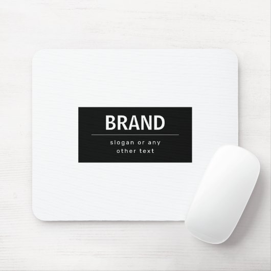 はっきりしたブモダンランドまたは会社名 |黒と白 マウスパッド (マウス)