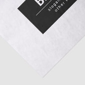 はっきりしたブモダンランドまたは会社名 |黒と白 薄葉紙 (詳細)