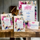 はっきりしたブラシストロークフローラ水結婚色 出欠カード