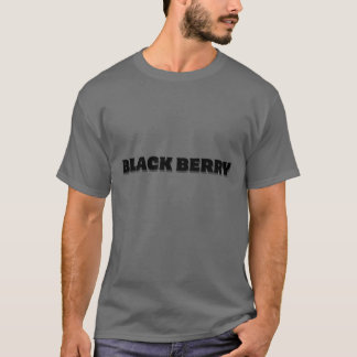 "はっきりしたブラックベリー"文字Tシャツデザイン"。 Tシャツ