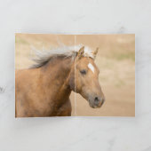はっきりしたプライドワイルドホースグリーティングカード カード (内部)