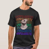 はっきりしたプライドLGBT – ギリシャのバストデザイン Tシャツ (正面)