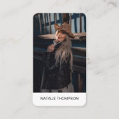 はっきりしたプロフェッショナルミニマモダンリストトレンディーシック 名刺 (正面)