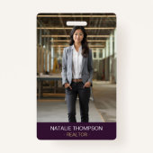 はっきりしたプロフェッショナル実在エステートシック不動産仲介業者QRコード バッジ (正面)