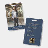 はっきりしたプロフェッショナル実在エステートシック不動産仲介業者QRコード バッジ (表裏)