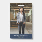 はっきりしたプロフェッショナル実在エステートシック不動産仲介業者QRコード バッジ (表面)