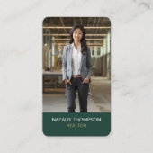 はっきりしたプロフェッショナル実在エステートシック不動産仲介業者QRコード 名刺 (正面)