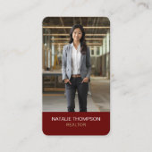 はっきりしたプロフェッショナル実在エステートシック不動産仲介業者QRコード 名刺 (正面)