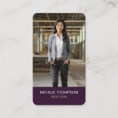 はっきりしたプロフェッショナル実在エステートシック不動産仲介業者QRコード 名刺 (正面)