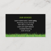 はっきりしたプロフェッショナル芝刈気にり 名刺 (裏面)