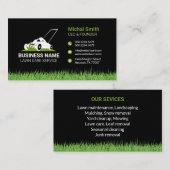 はっきりしたプロフェッショナル芝刈気にり 名刺 (正面/裏面)