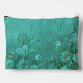 はっきりしたベリディアン緑アクア色 アクセサリーポーチ (裏面)