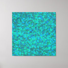 はっきりしたベリディアン緑アクア色 キャンバスプリント