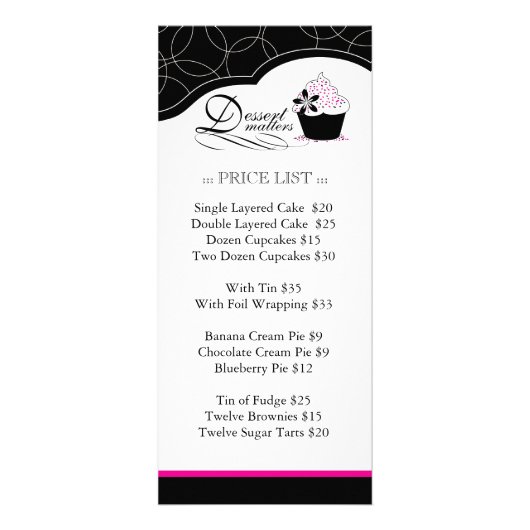 はっきりしたベーカリーラックカード ラックカード (正面)