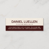 はっきりしたベーカリー(色のカスタマイズ) スキニー名刺 (裏面)