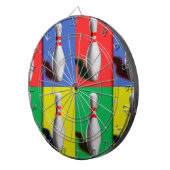 はっきりしたボーリングピン ダーツボード (正面右)