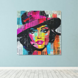 はっきりしたポップ・アートのArt Stretted Canvas Print キャンバスプリント