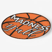 はっきりしたマッドネス・オールバスケットボールウォッチパーティー ペーパープレート (アングル)