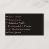 はっきりしたミニマルとブリッ男らしクリエ 名刺 (裏面)