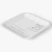 はっきりしたミニマルデュスキーブルー ペーパープレート (傾斜あり)