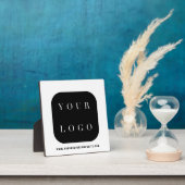 はっきりしたミニマル白黒会社ブランド フォトプラーク (インサイチュ)