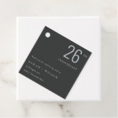 はっきりしたミニマルBlack Blue Any Year Anniversary フェイバータグ (インサイチュ)