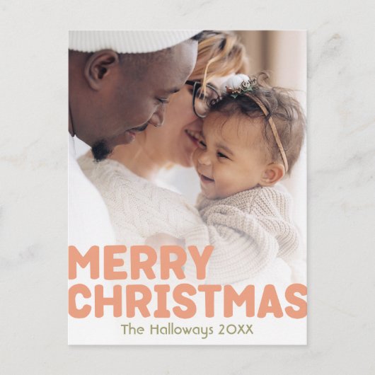 はっきりしたメリーモダンレビュー年の縦型3枚 シーズンポストカード (正面)