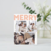 はっきりしたメリーモダンレビュー年の縦型3枚 シーズンポストカード (スタンド正面)