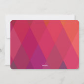 はっきりしたメリー明るい幾何学的な写真 シーズンカード (裏面)