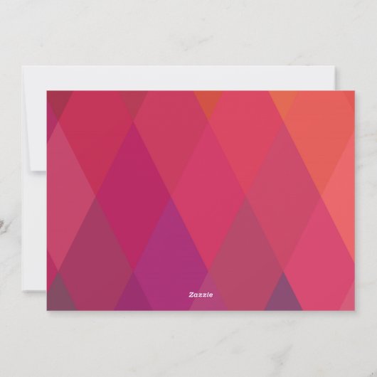 はっきりしたメリー明るい幾何学的な写真 シーズンカード (裏面)