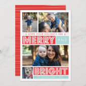 はっきりしたメリー明るい シーズンカード (正面/裏面)