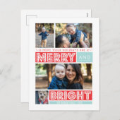 はっきりしたメリー明るい シーズンポストカード (正面/裏面)