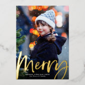 はっきりしたメリー1枚 箔シーズンカード (正面)