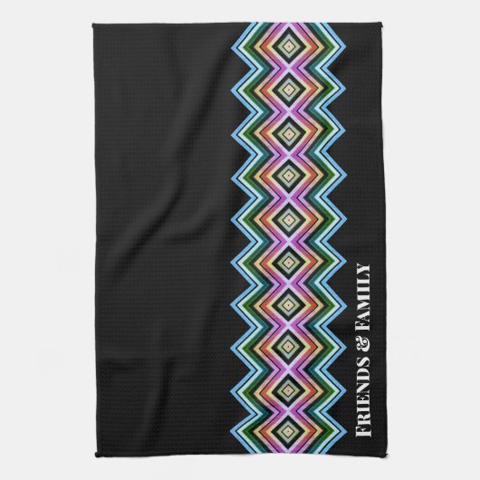 はっきりしたモダンとスタイリッシュ キッチンタオル (縦)