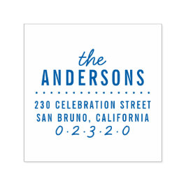 はっきりしたモダンカスタム差出人住所 セルフインキングスタンプ