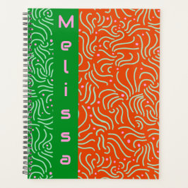 はっきりしたモダンカラフル プランナー手帳