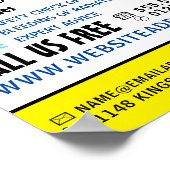 はっきりしたモダンガス・エンジニアおよびサプライヤー広告ズ ポスター (角)