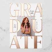 はっきりしたモダンクラシック招待状 箔招待状 (正面)