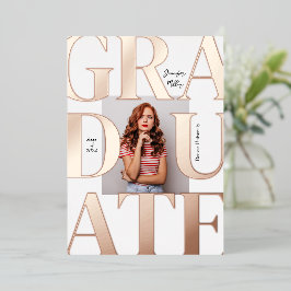 はっきりしたモダンクラシック招待状 箔招待状