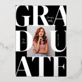 はっきりしたモダンクラシック招待状 箔招待状 (正面)